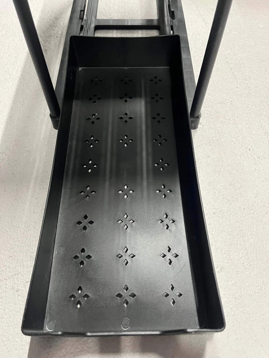 Black Plastic Storage Shelves – Set of 10 - photo 4