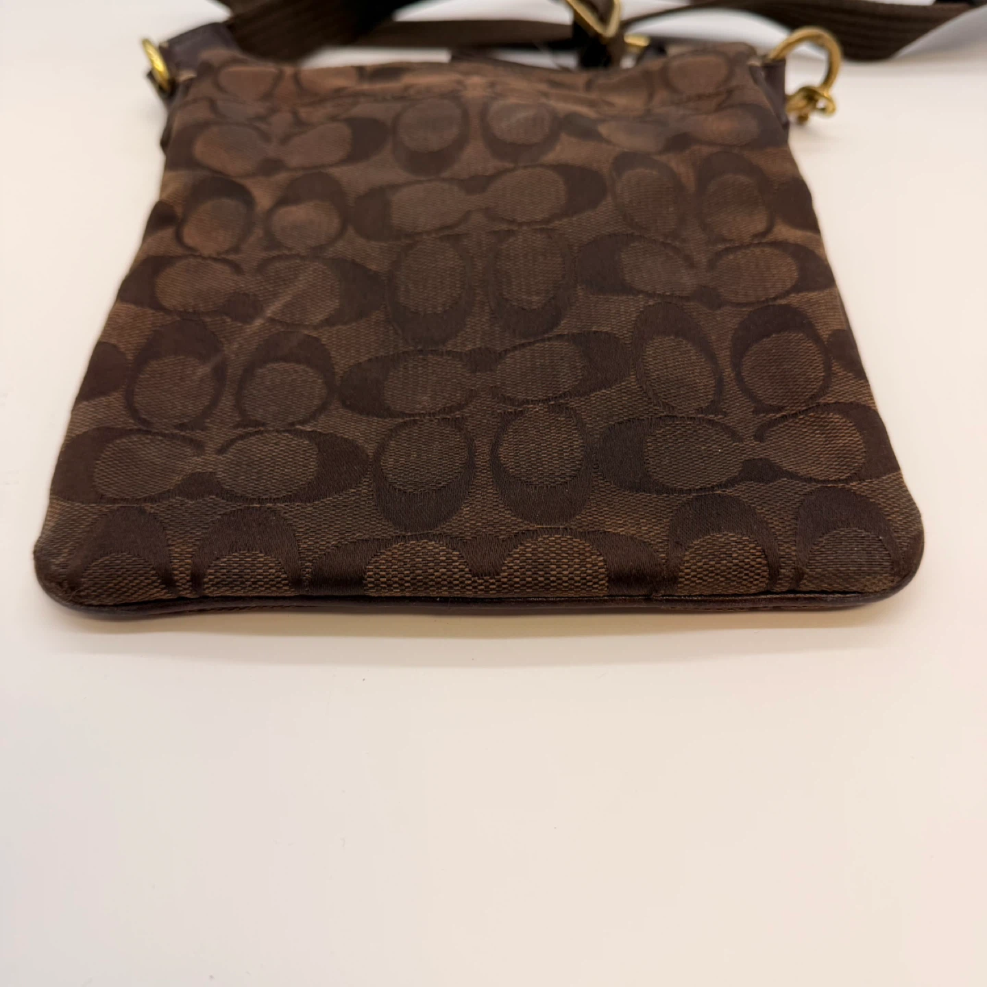 Coach Brown Signature Crossbody Bag Small Y2K Purse - photo 5