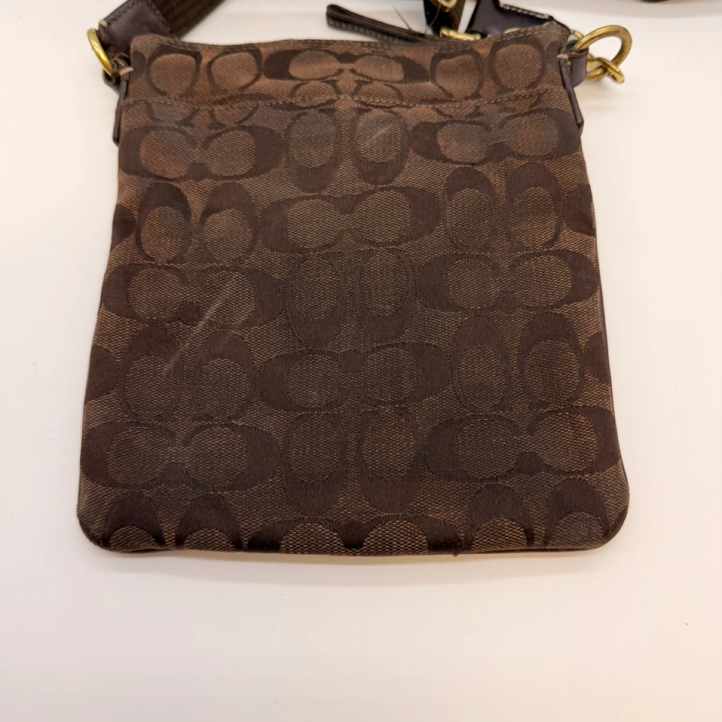 Coach Brown Signature Crossbody Bag Small Y2K Purse - photo 4