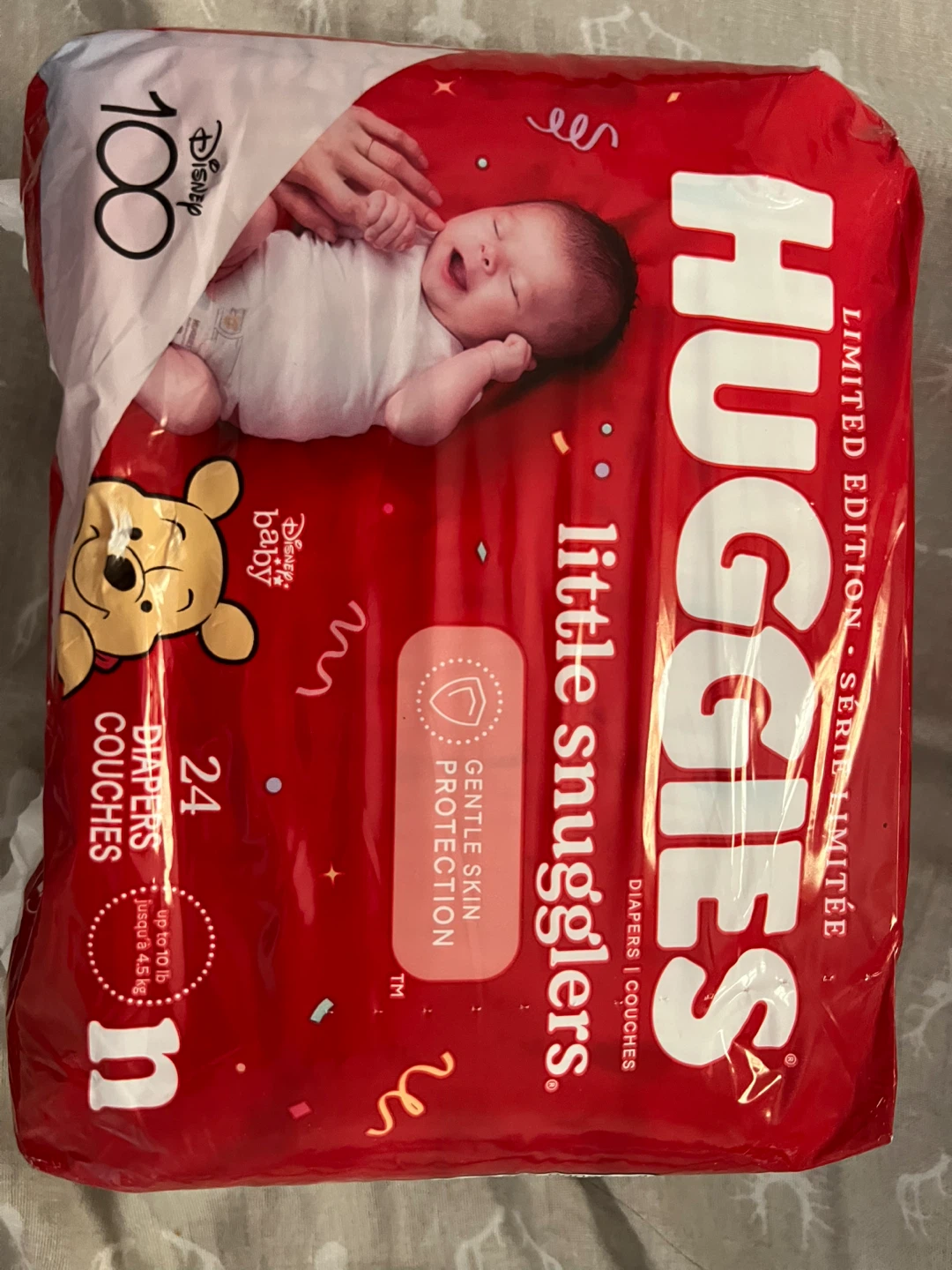 Huggies Little Snugglers Diapers - Size N (24 count)