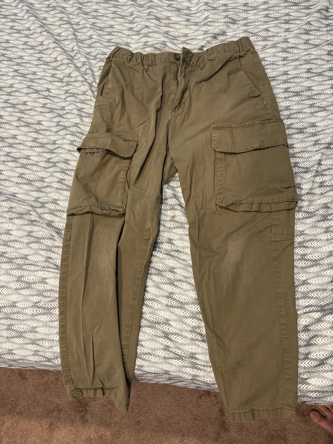 GU Cargo Pants Khaki Men's Size Medium