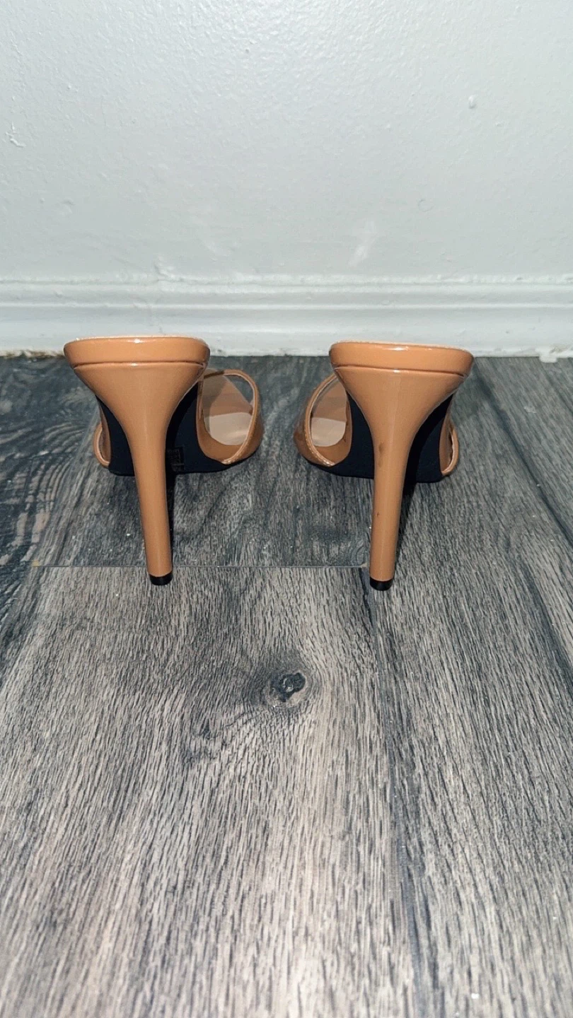 Women's Tan Pointed Toe Stiletto Mules - Size 8 - photo 5