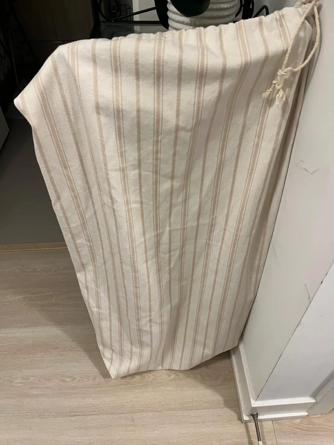 Striped Laundry Bag