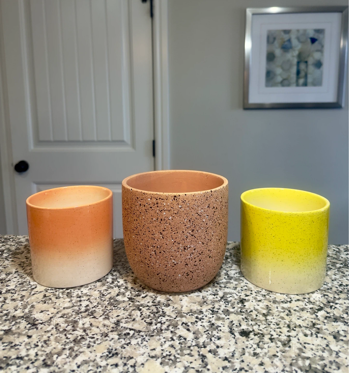 Set of 3 Ceramic Planters