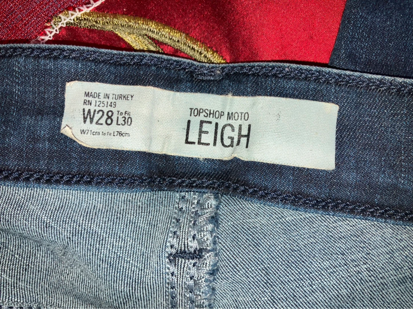 Like New-TOPSHOP MOTO LEIGH Jeans W28 L30 - photo 3