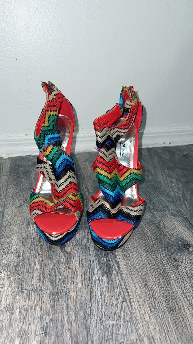 Anne Michelle Strappy High Heel Sandals - photo 3