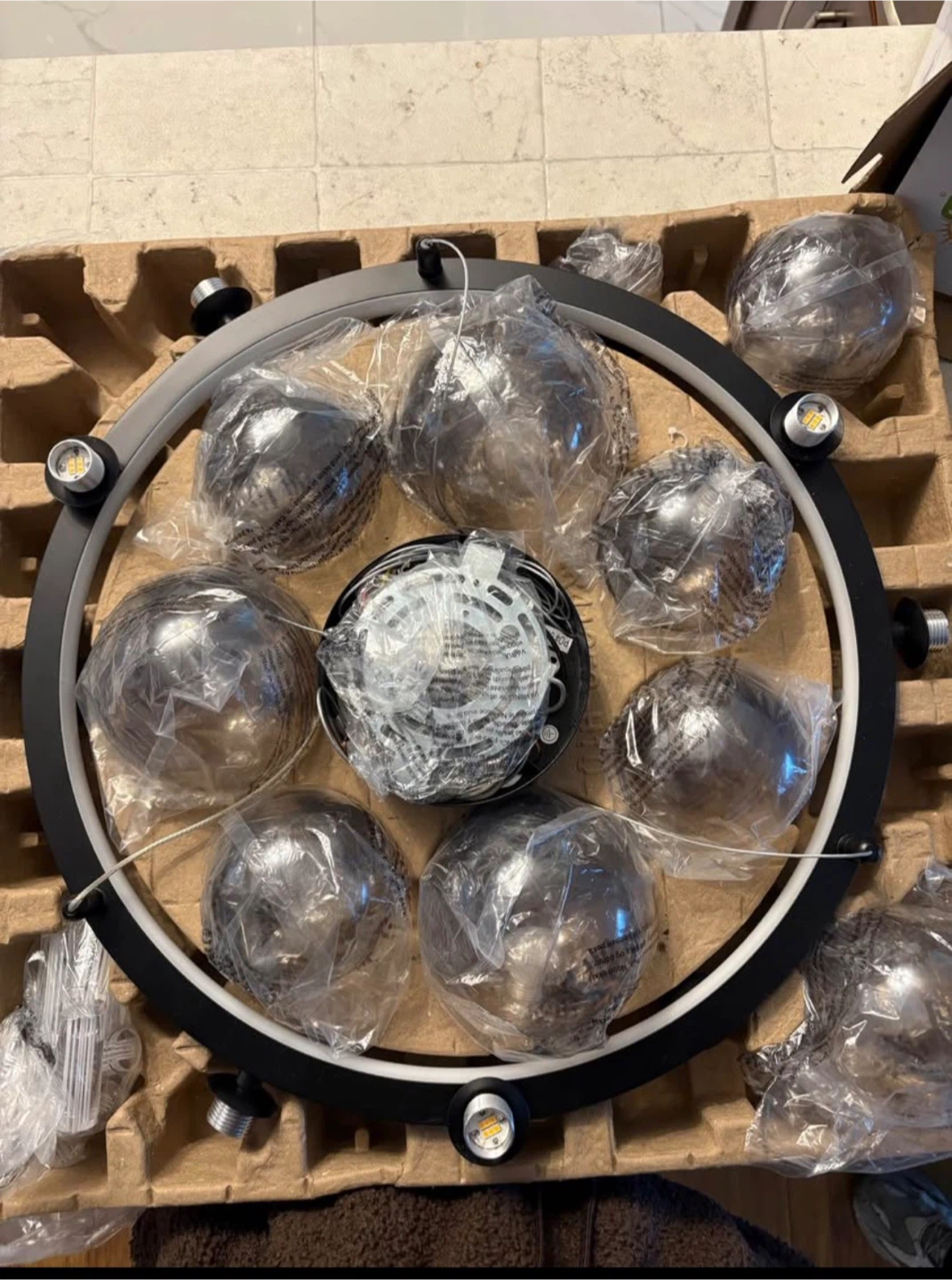 Modern 10-Light Chandelier Pendant Light - photo 4