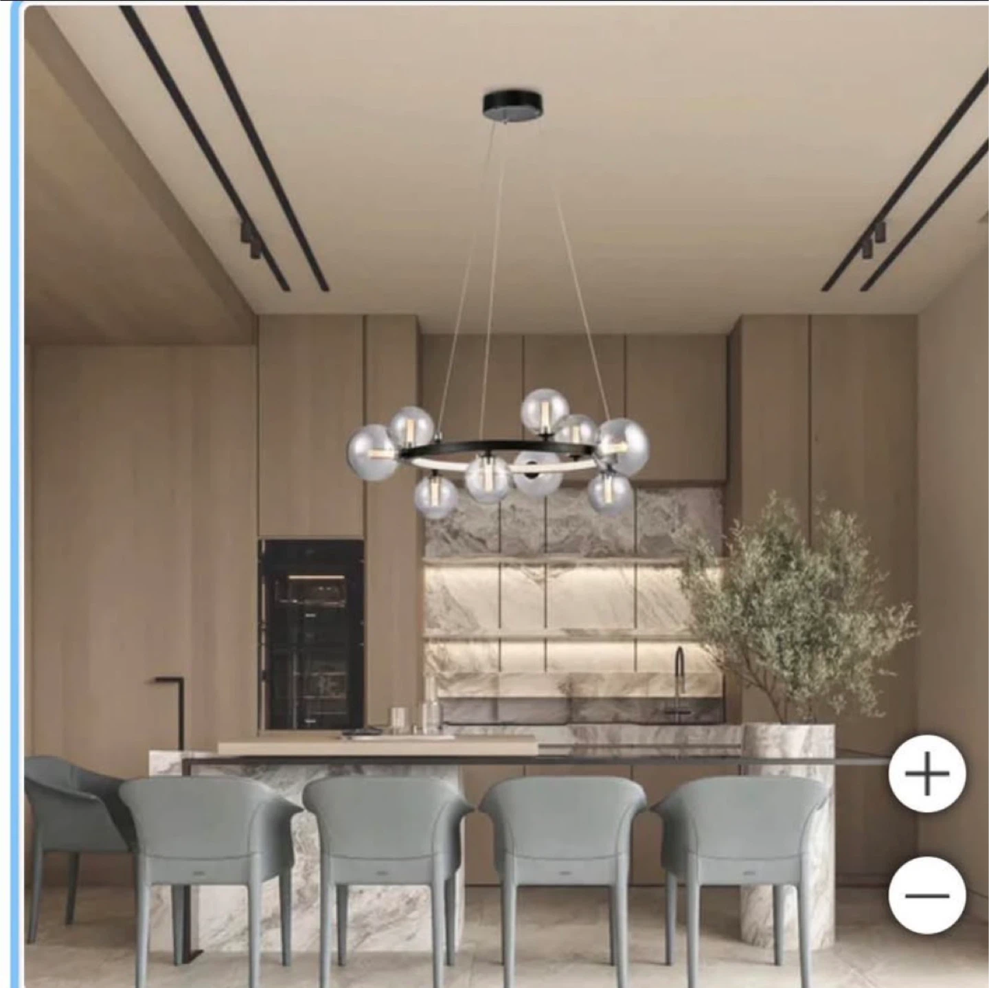 Modern 10-Light Chandelier Pendant Light