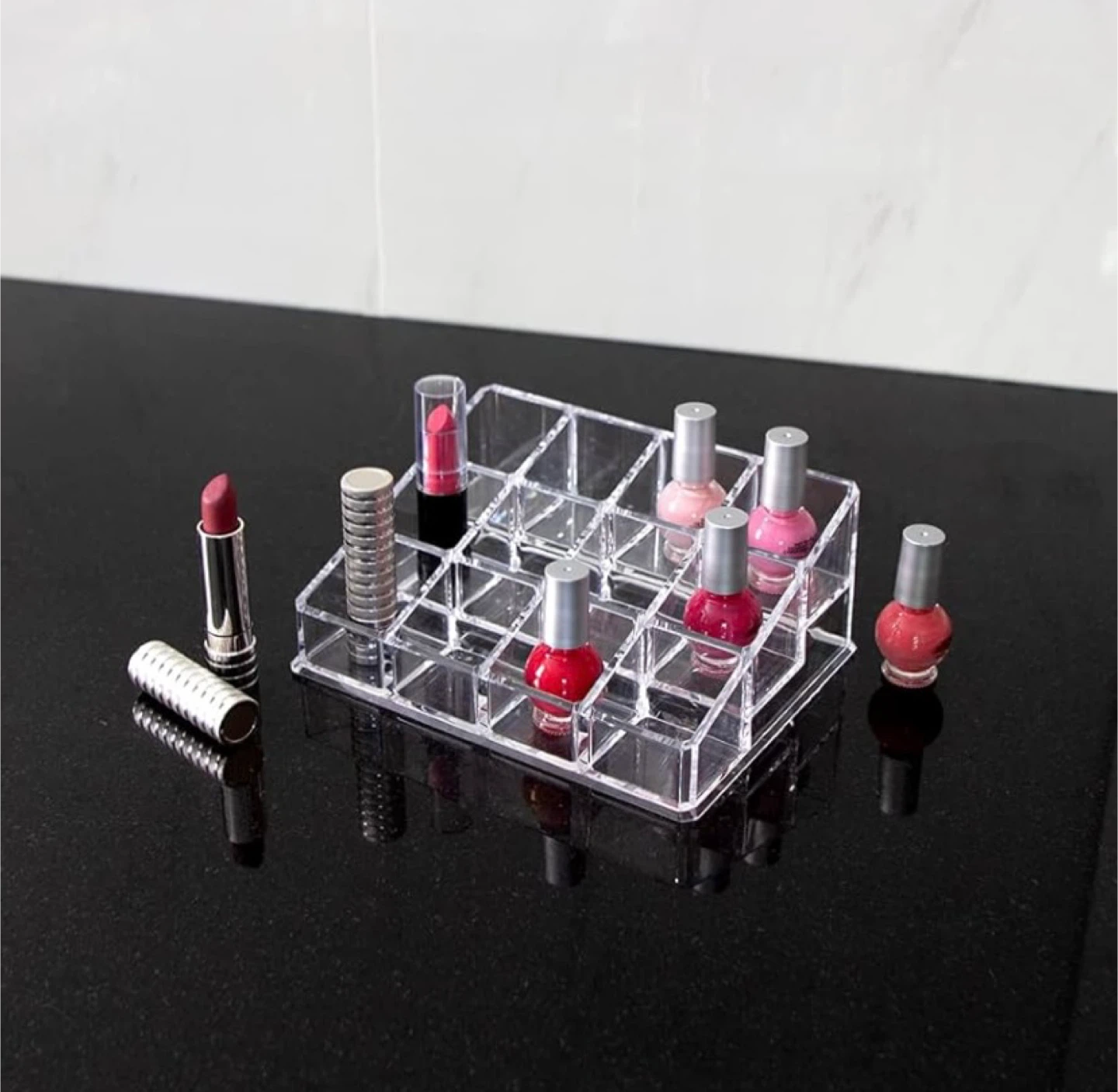 Isaac Jacobs Clear Acrylic Cosmetic Organizer - photo 2