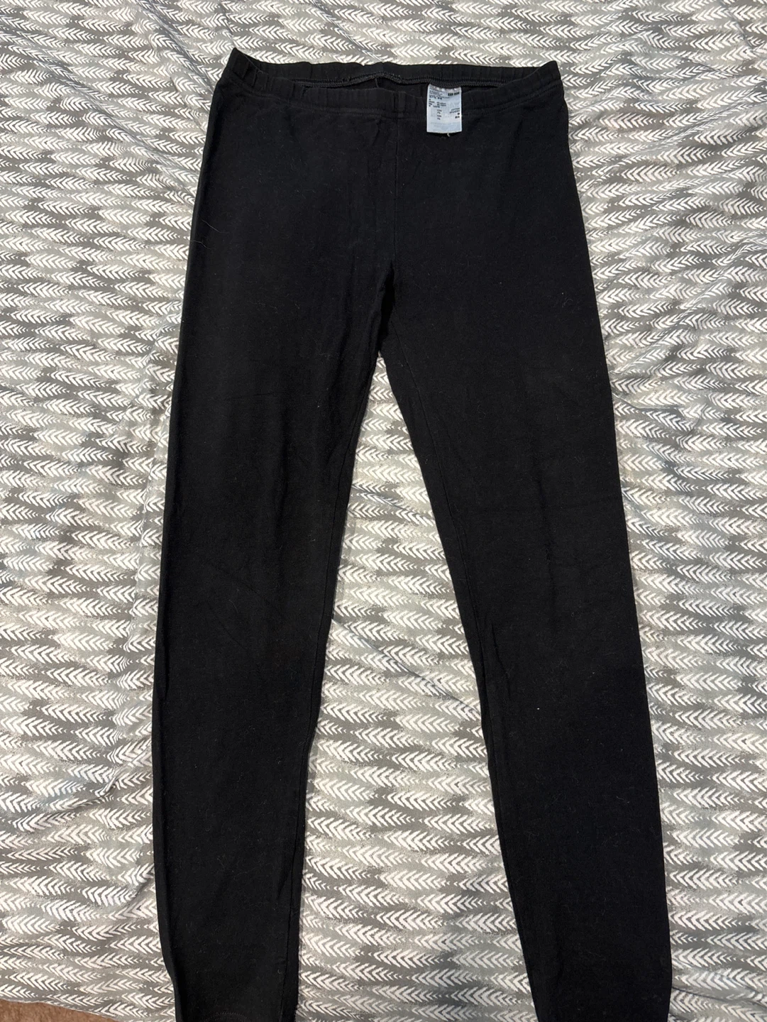 UNIQLO Black Cotton Spandex Leggings - Size M