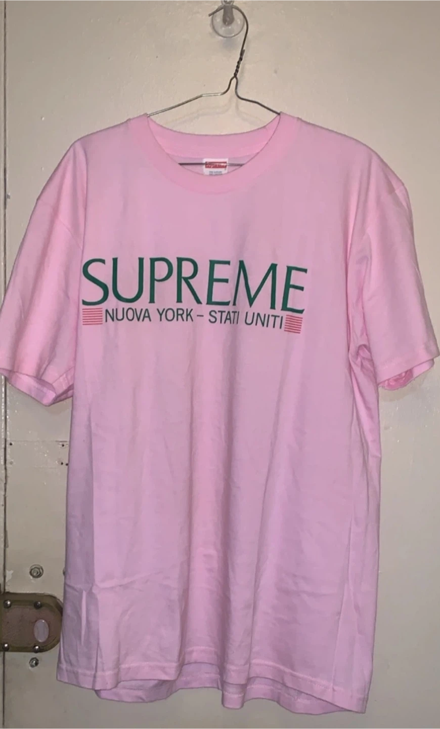 Supreme Nuova York - Stati Uniti T-Shirt Pink Size M