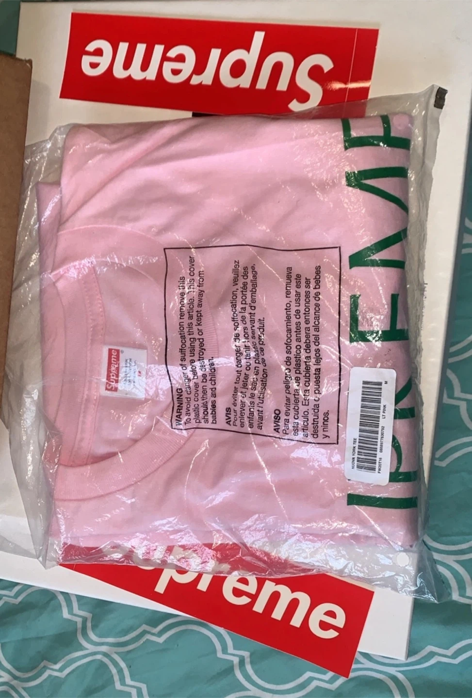 Supreme Nuova York - Stati Uniti T-Shirt Pink Size M - photo 2