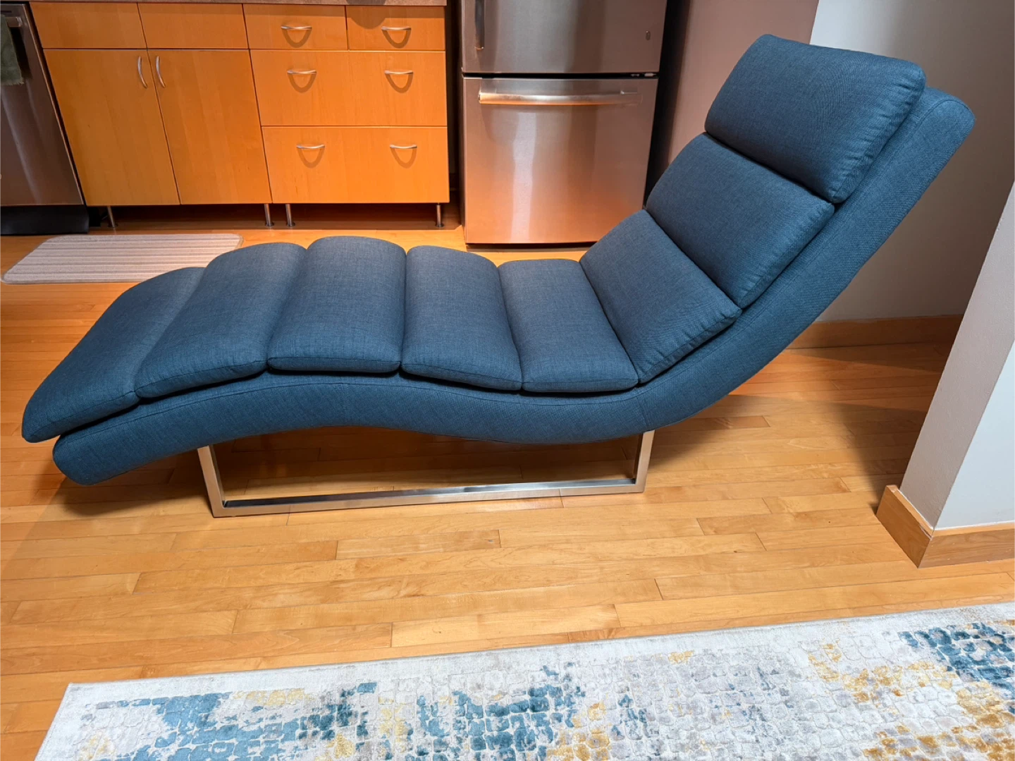 Structube Fiona Lounge Chair in Blue - photo 2