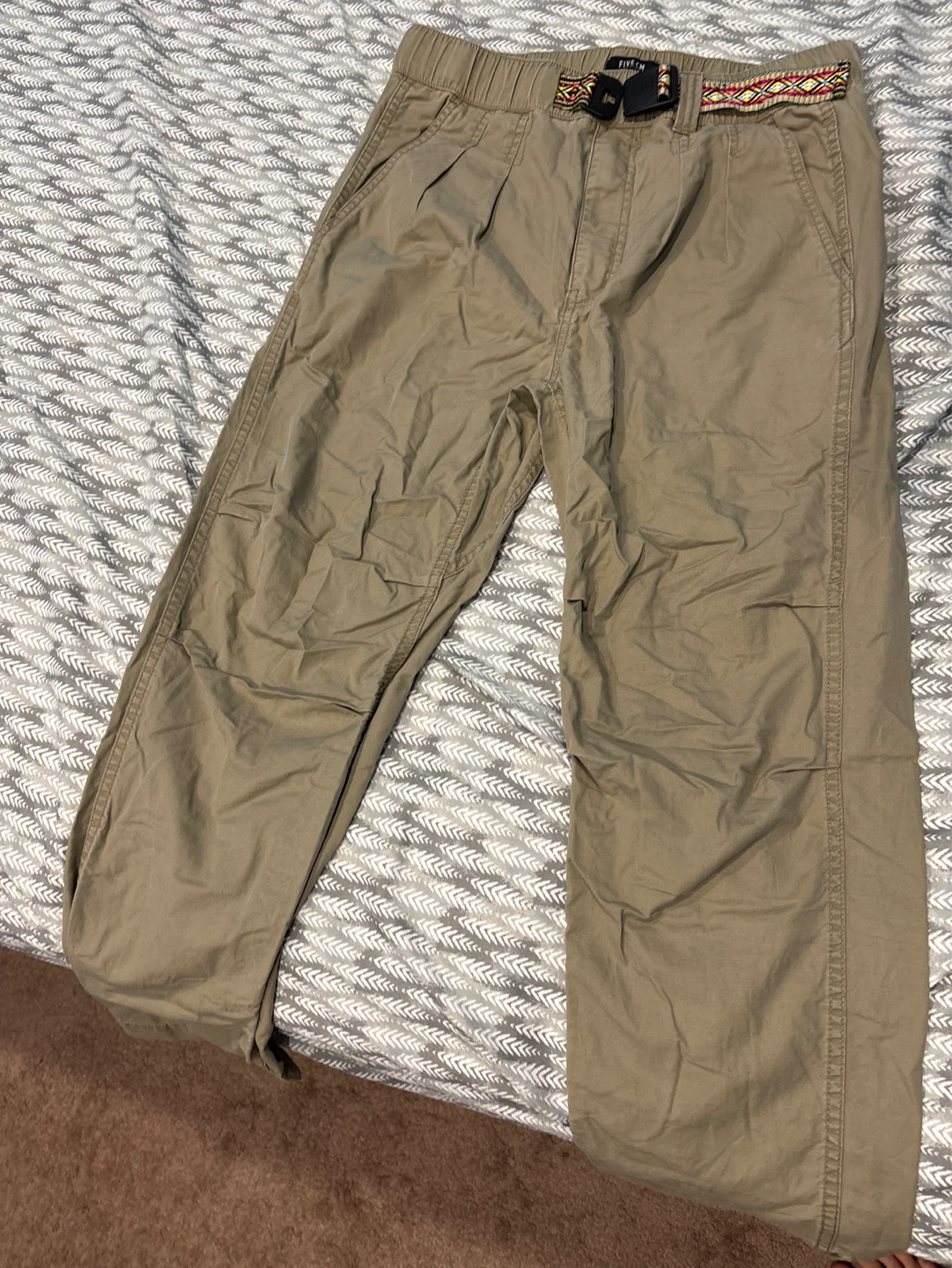 FIVE CM Men's Khaki Jogger Pants - Size Medium