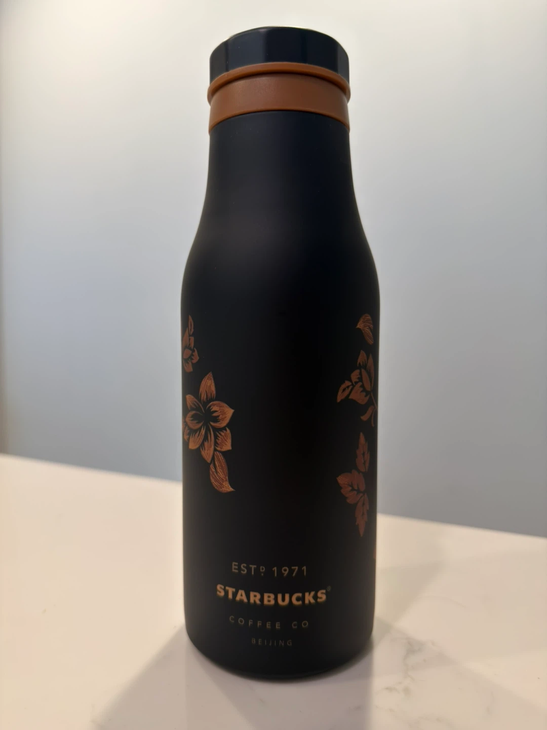 Starbucks Black Stainless Steel Thermos Bottle 473ml