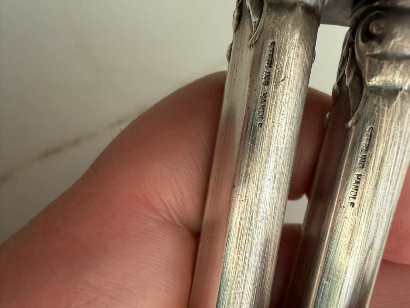 Sterling Handle Carving Fork and Knife Set - photo 3