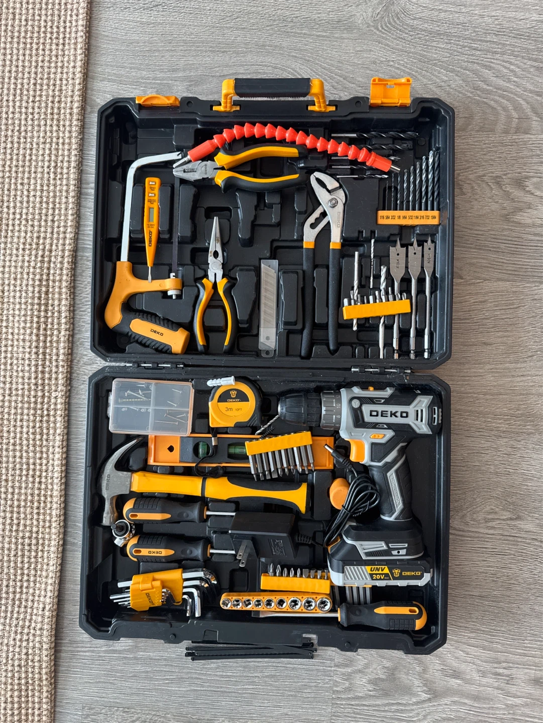 DEKO Power Drill Set (20V)& various tools. - photo 3