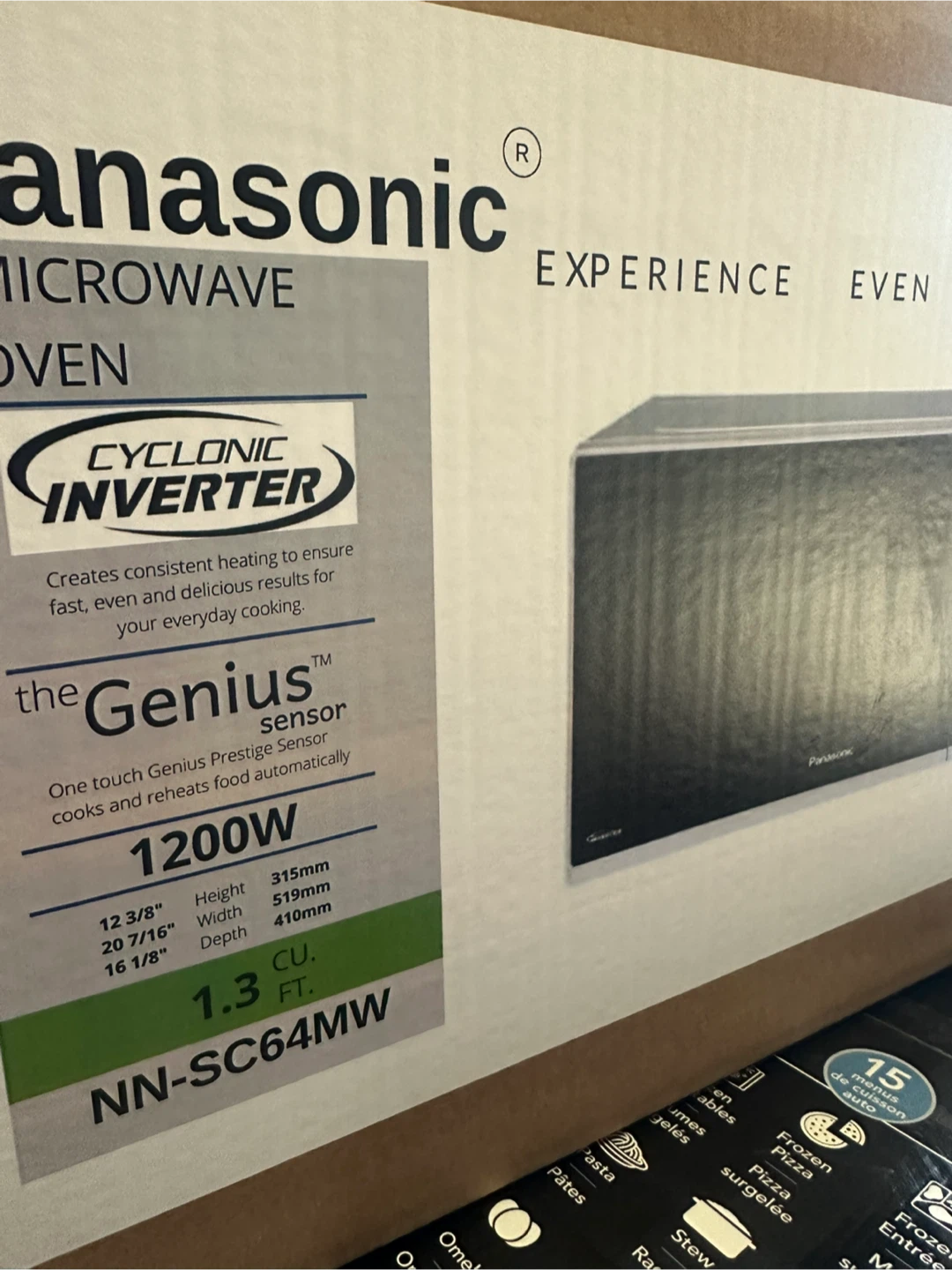 Panasonic 1.3 cu. ft. Black Microwave Oven