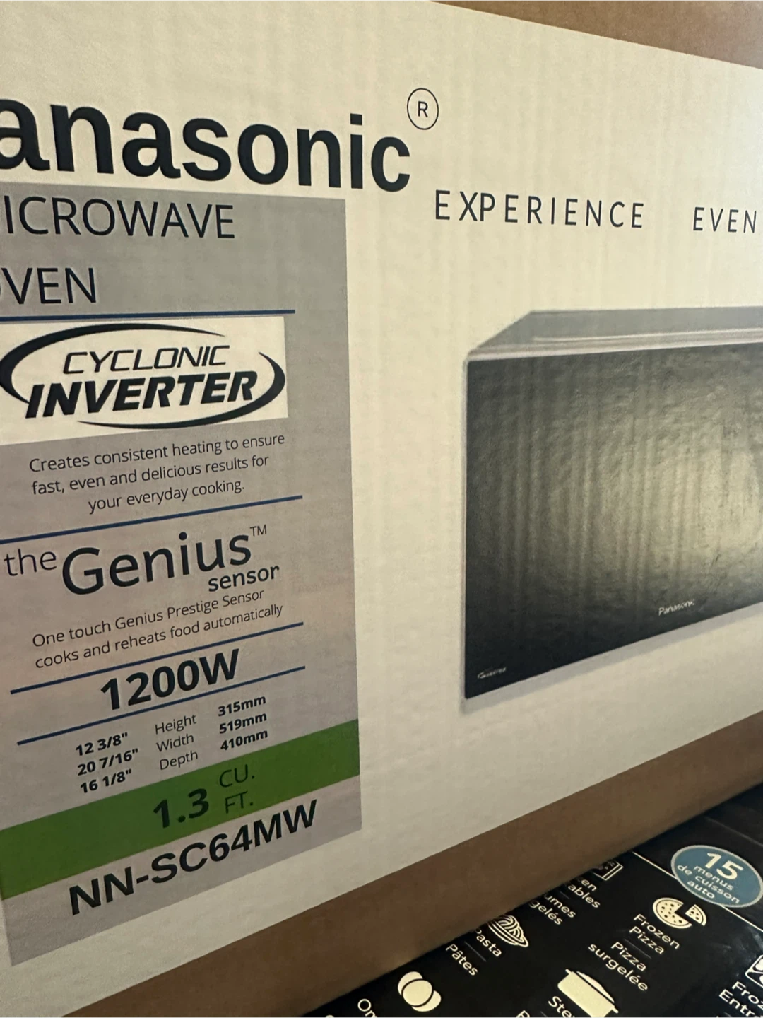 Panasonic 1.3 cu. ft. Black Microwave Oven - photo 3