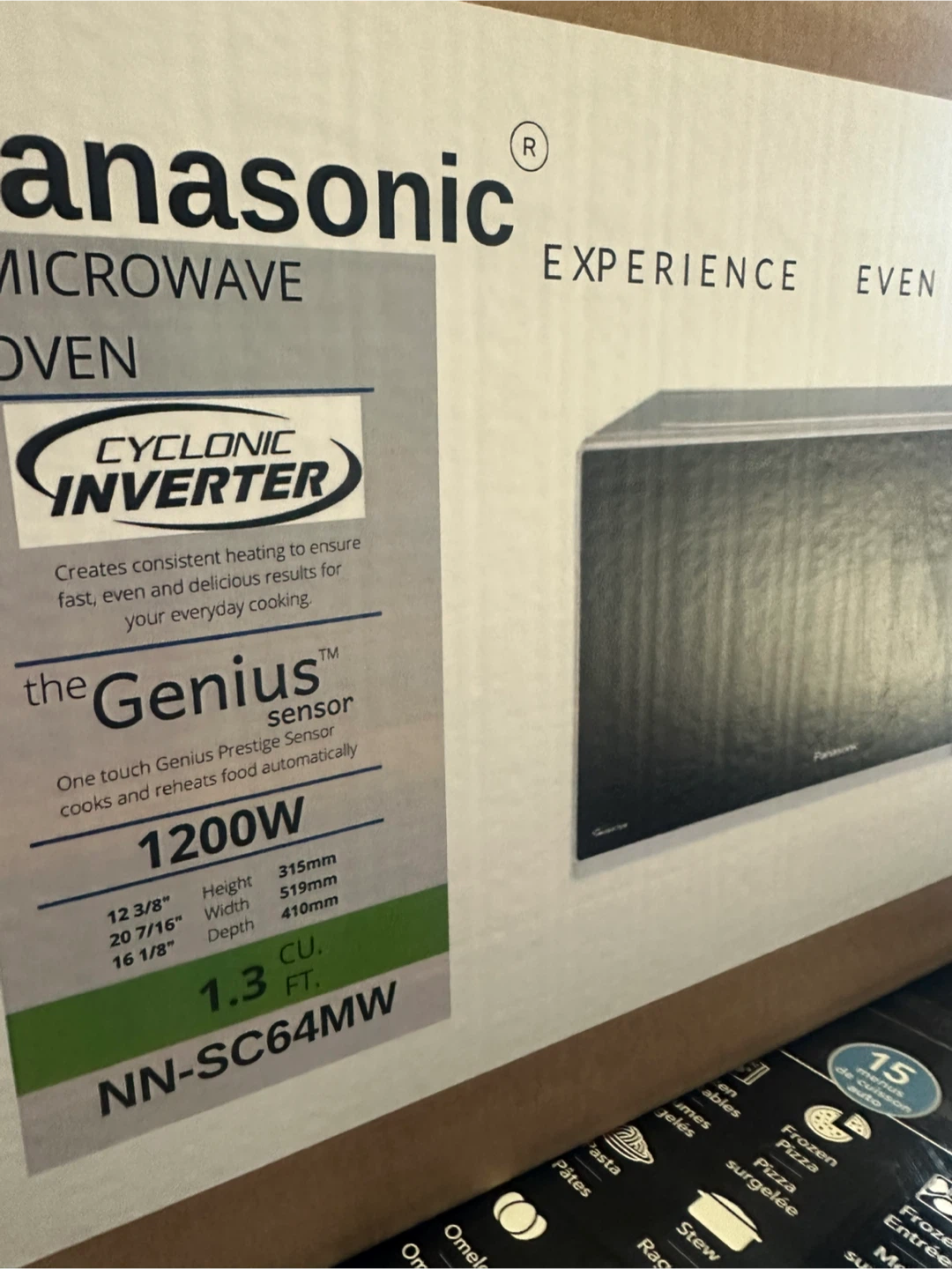 Panasonic 1.3 cu. ft. Black Microwave Oven - photo 2