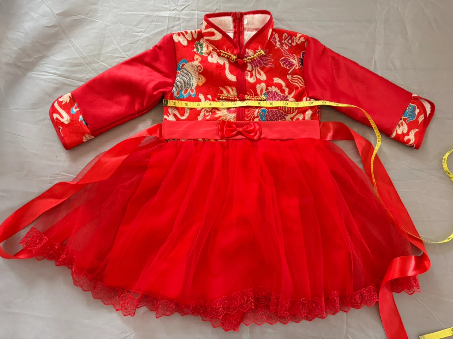 Red Chinese New Year Dress for Toddler - photo 3