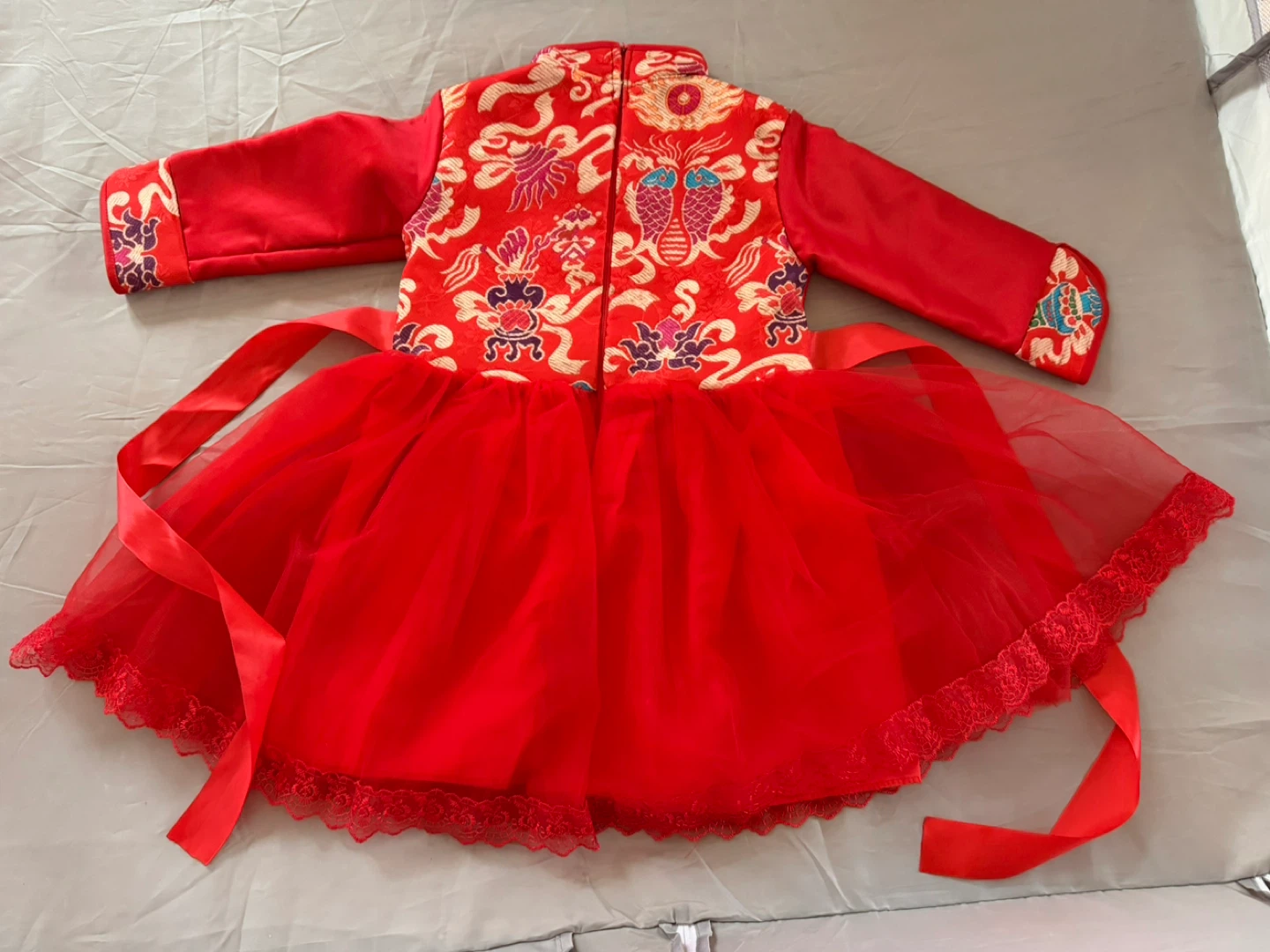 Red Chinese New Year Dress for Toddler - photo 4