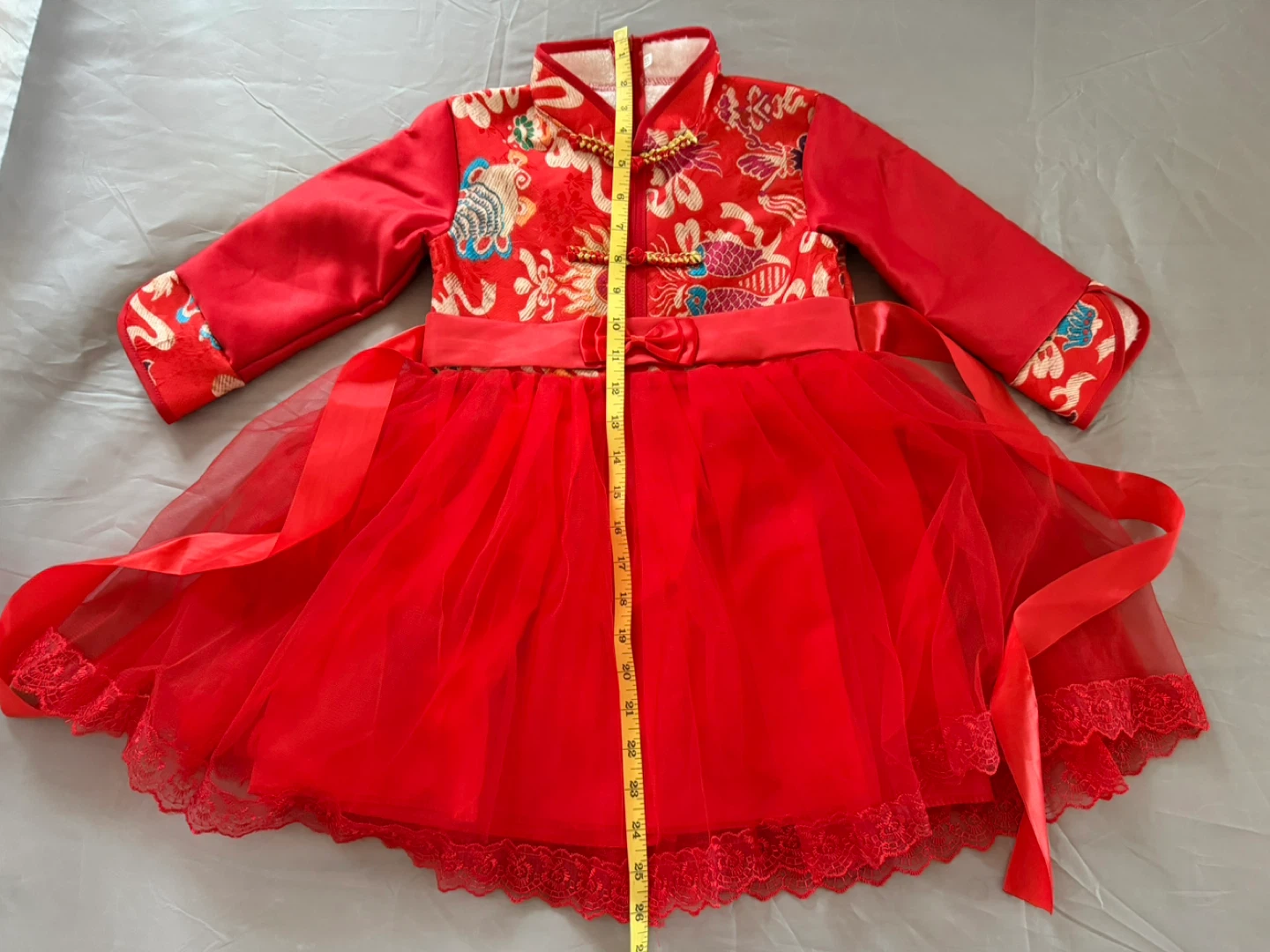 Red Chinese New Year Dress for Toddler - photo 2