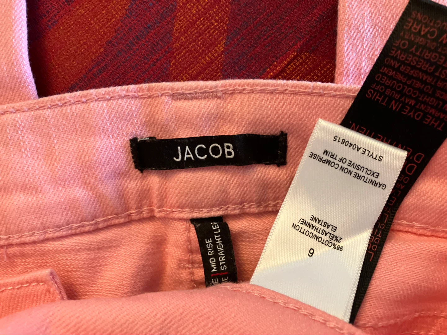 Like New-Jacob Pink Straight Leg Jeans Size 6 - photo 3