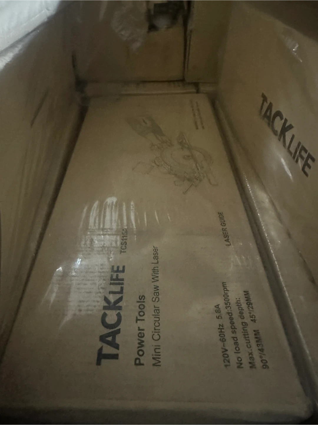 Tacklife Mini Circular Saw TCS115A With Laser Guide - photo 4