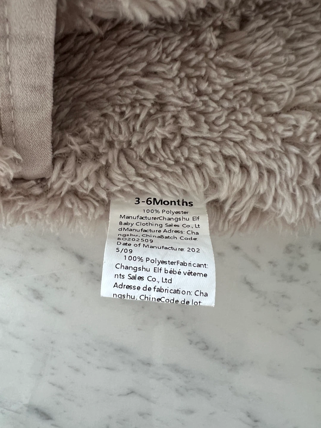 Infant Fleece Snowsuit 3-6 Months - photo 3