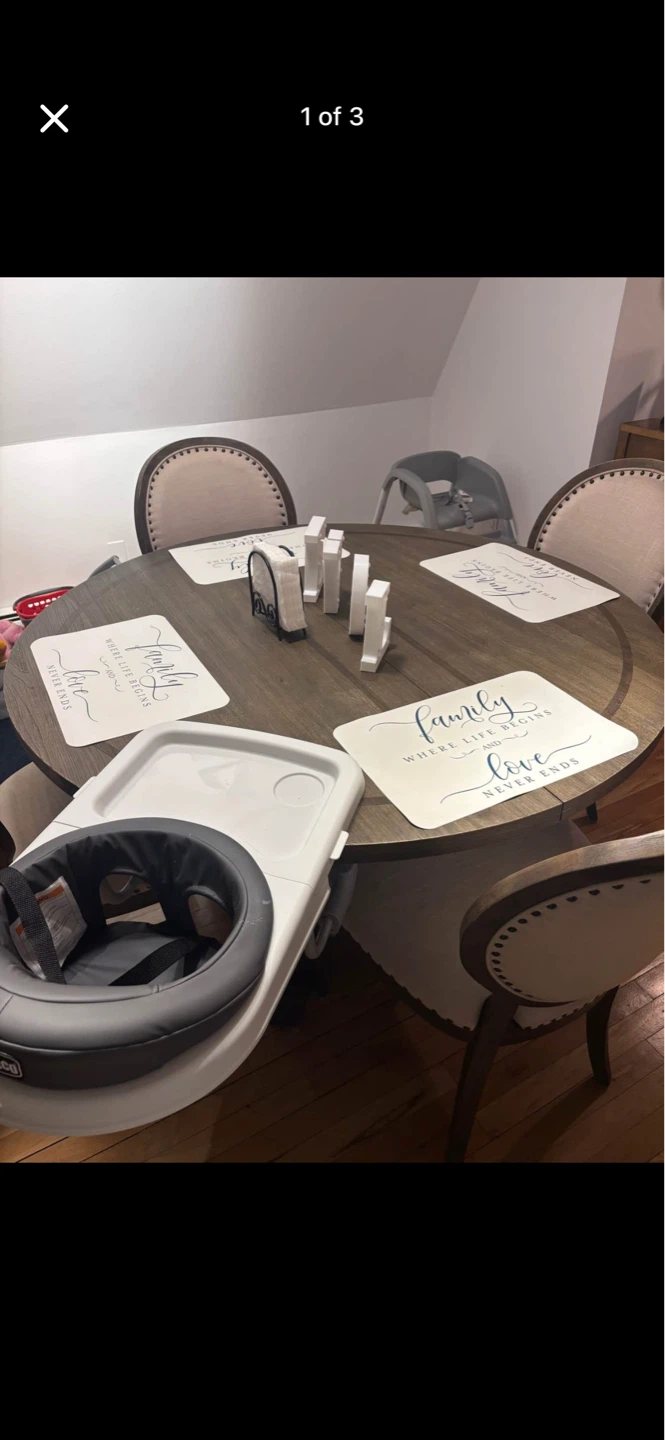 Round Dining Table with 4 Chairs - photo 3