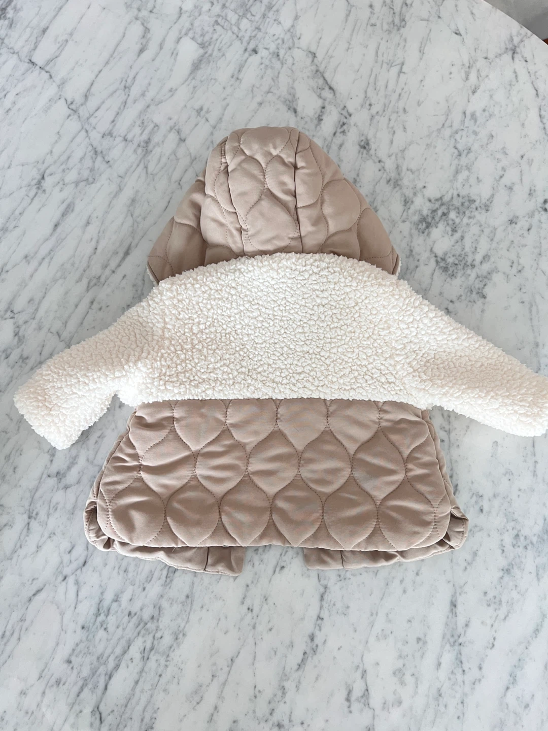 Old Navy Baby Quilted Sherpa Lined Jacket 0-3M - photo 2