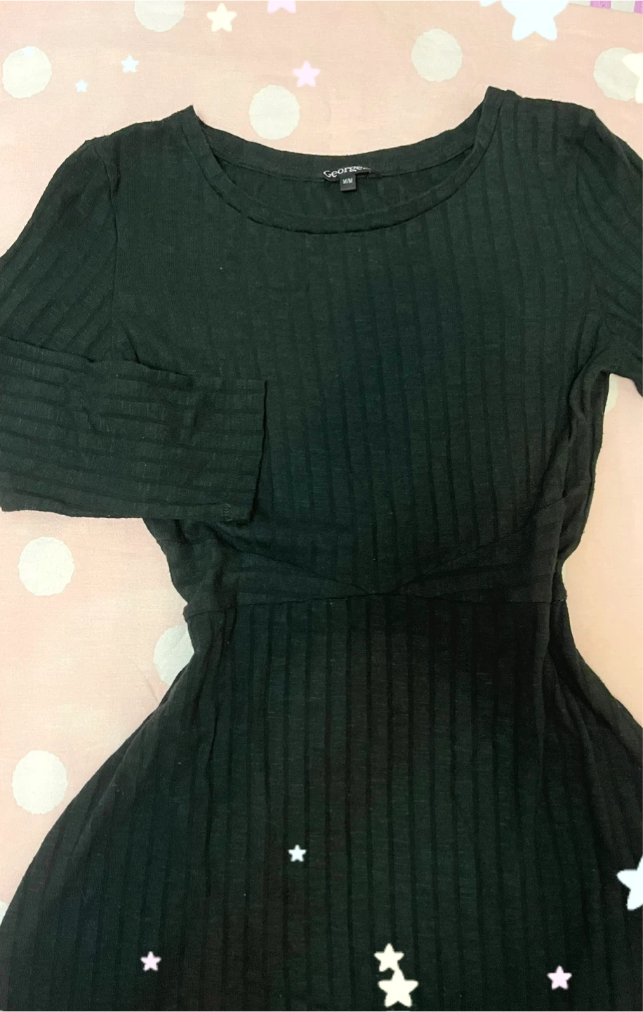 Dark green ribbed midi dress - photo 2