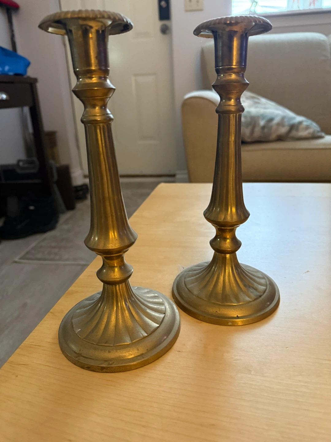 Brass Candlesticks - Pair - photo 2