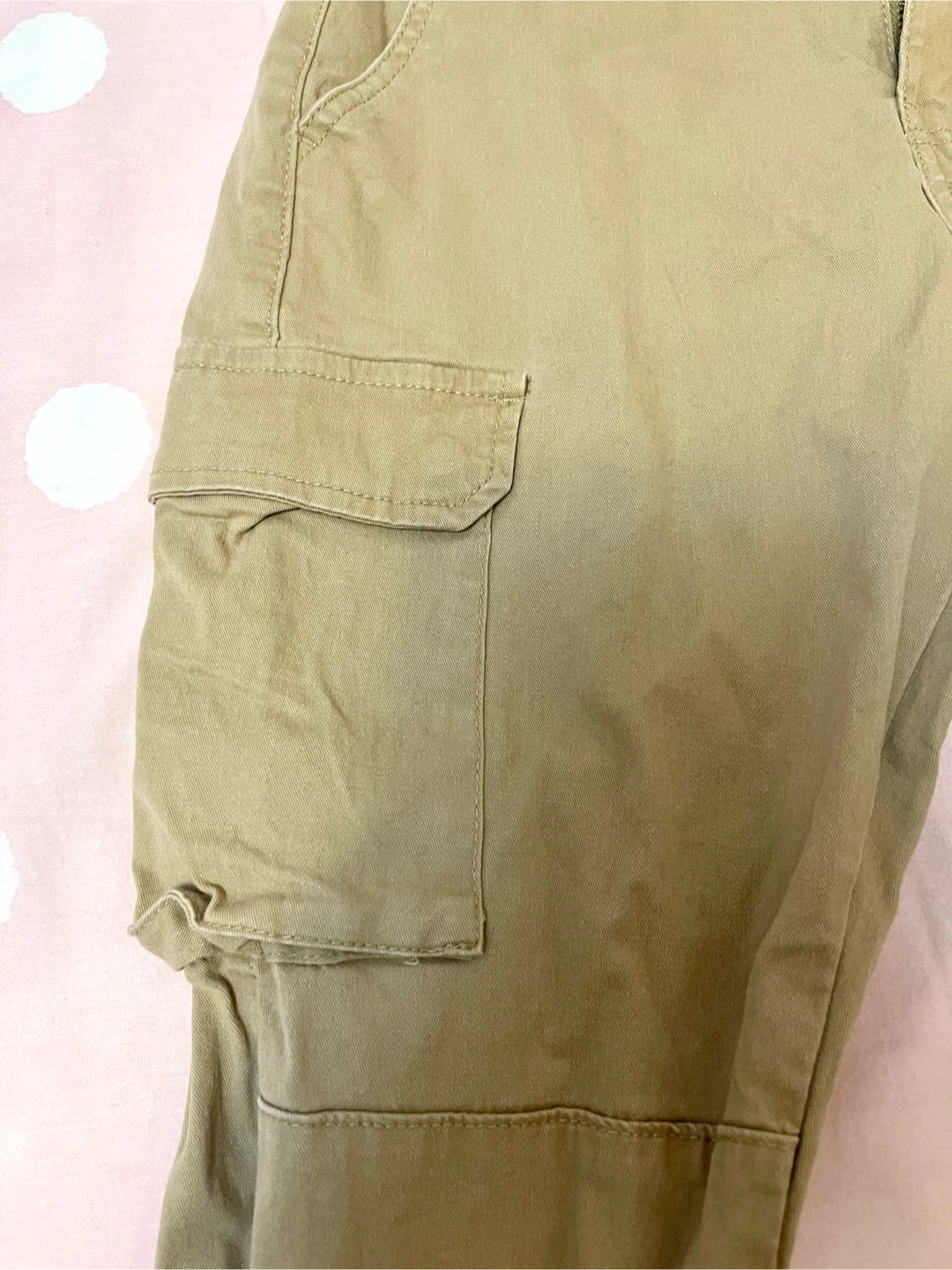 Khaki Scrunch Cargo Pants - photo 3