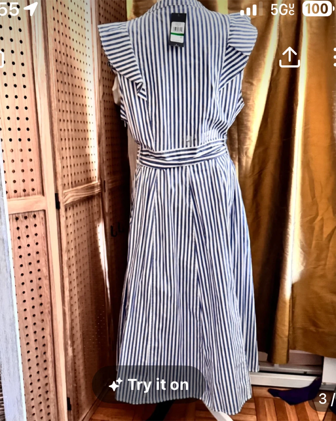 Tommy Hilfiger MYKONOS Striped Maxi Dress Size L - photo 3