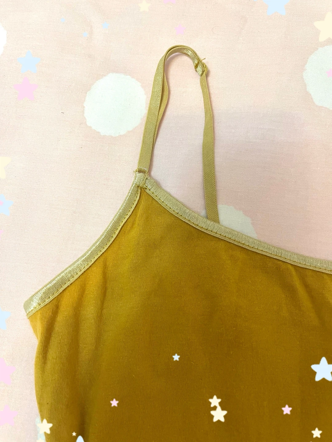 Mustard Yellow Camisole with Gold Trim - photo 3
