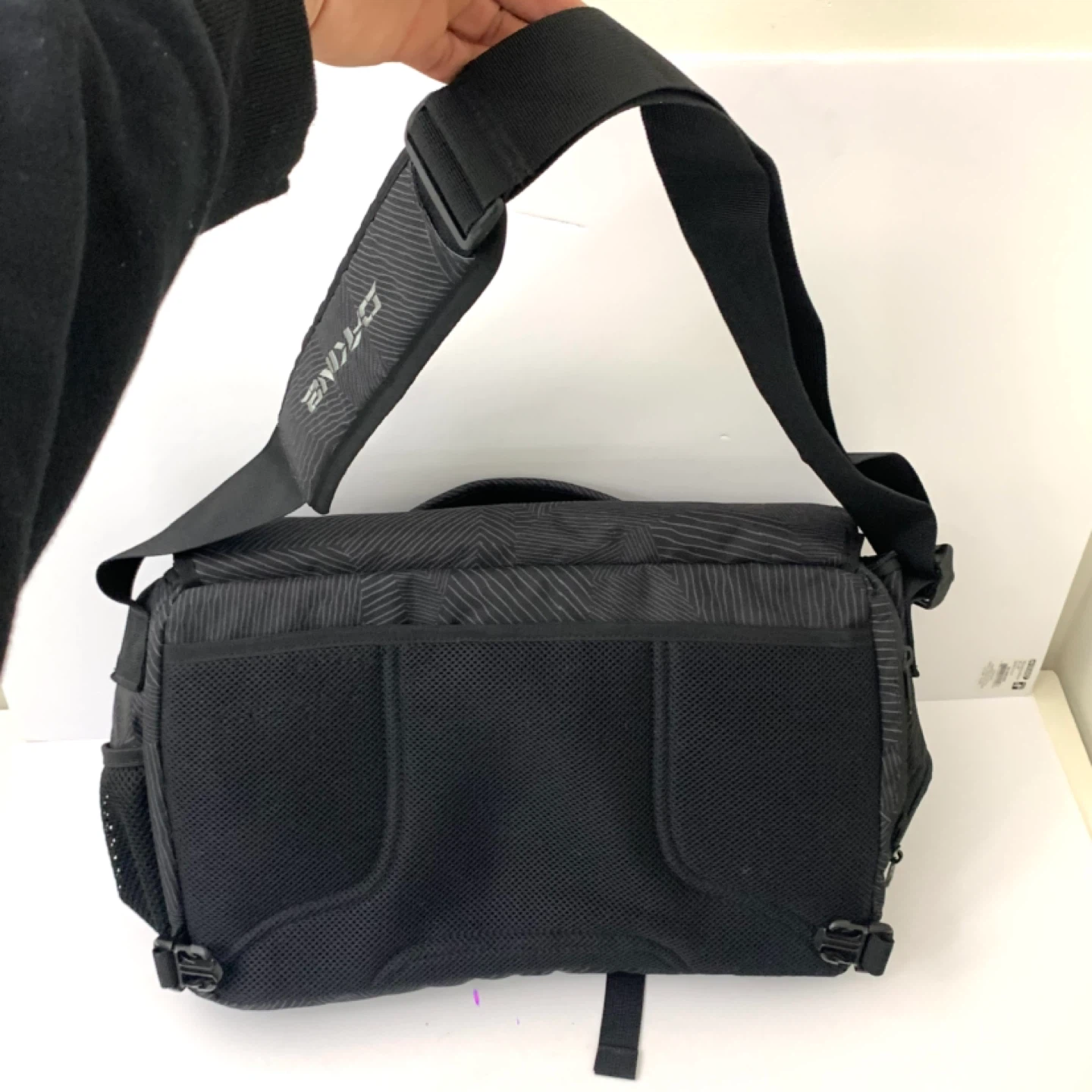 Messenger Bag Laptop Bag Crossbody Bag Black Adjustable Strap - photo 2