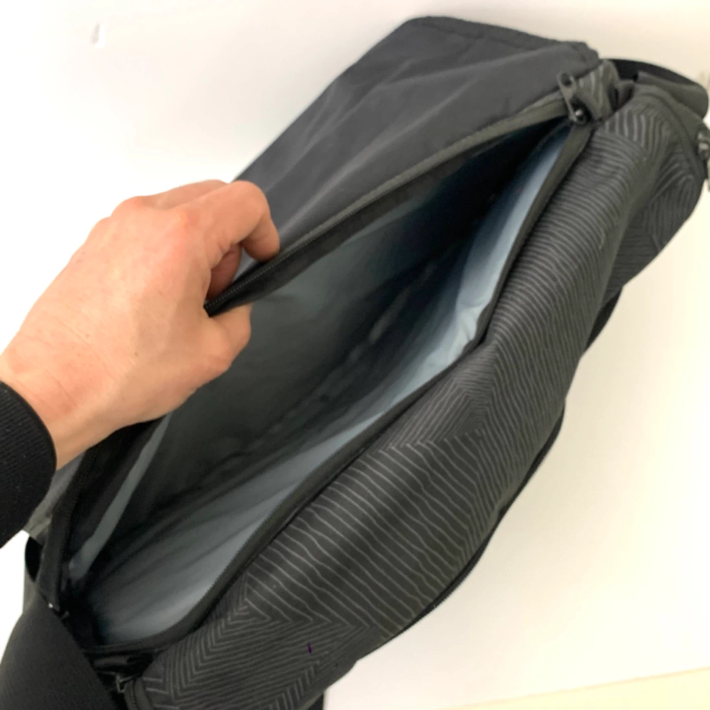 Messenger Bag Laptop Bag Crossbody Bag Black Adjustable Strap - photo 5