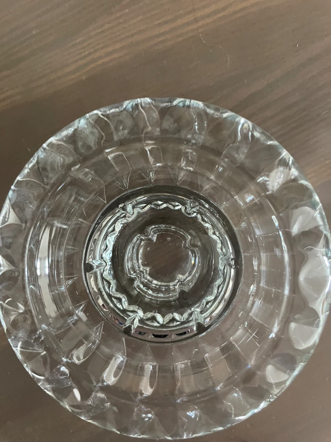 Set of 2 Clear Glass Taper Candle Holders - photo 3