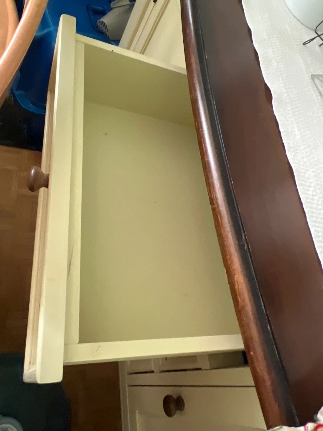 Cream and Dark Wood Buffet/Sideboard - photo 2