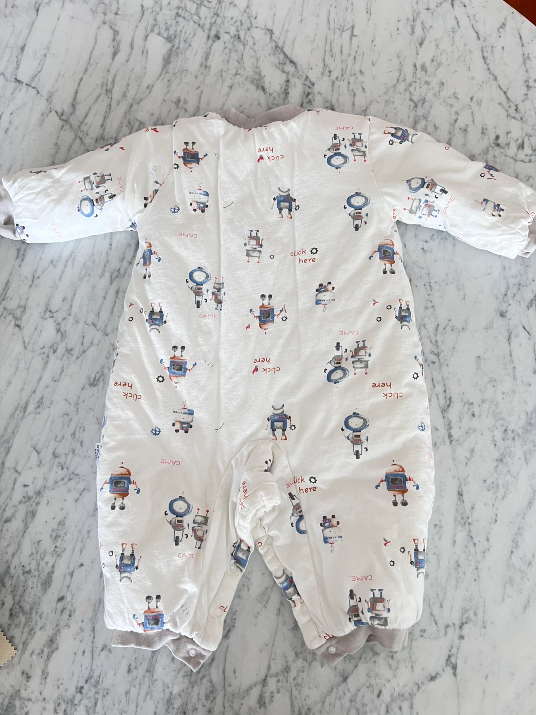 Baby Snowsuit with Robot Print 6-12months - photo 2