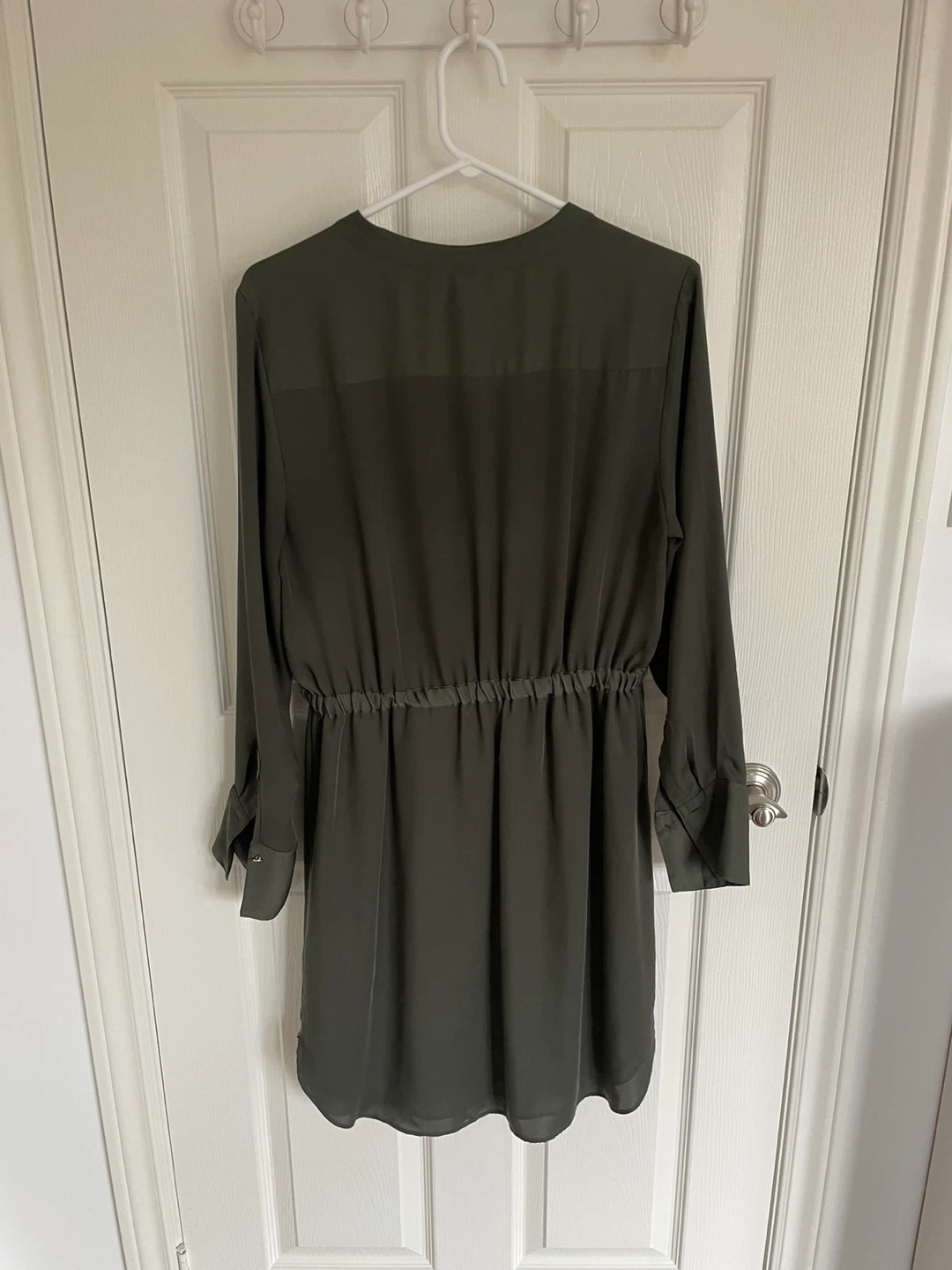 H&M Olive Green Button-Up Dress - CA 8 - photo 5