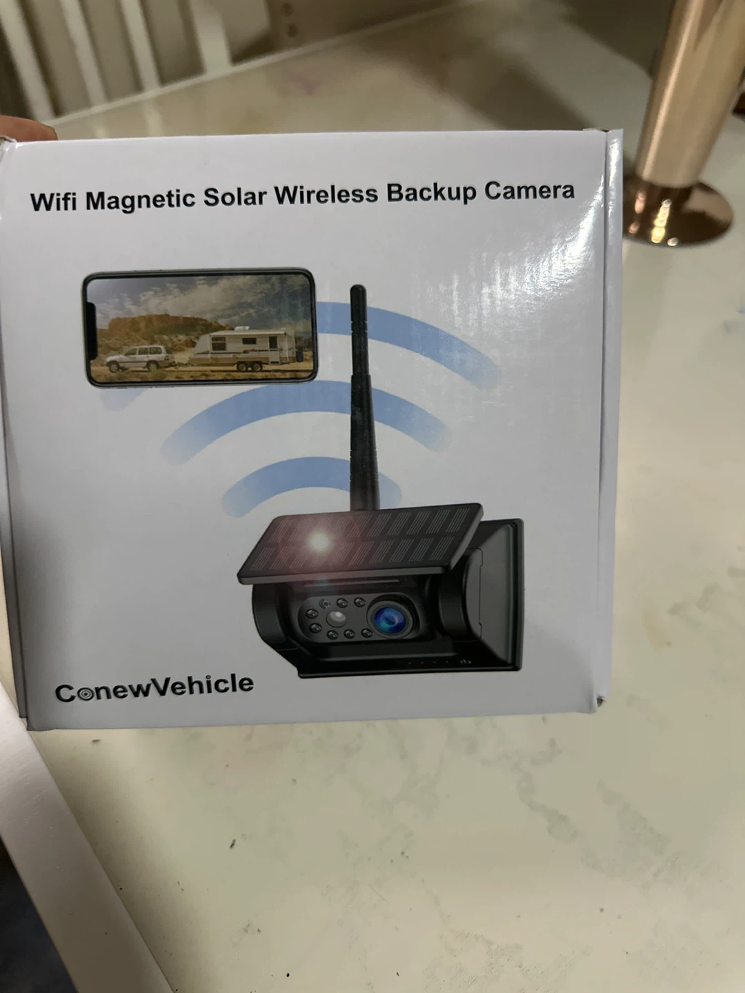 ConewVehicle WiFi Magnetic Solar Wireless Backup Camera
