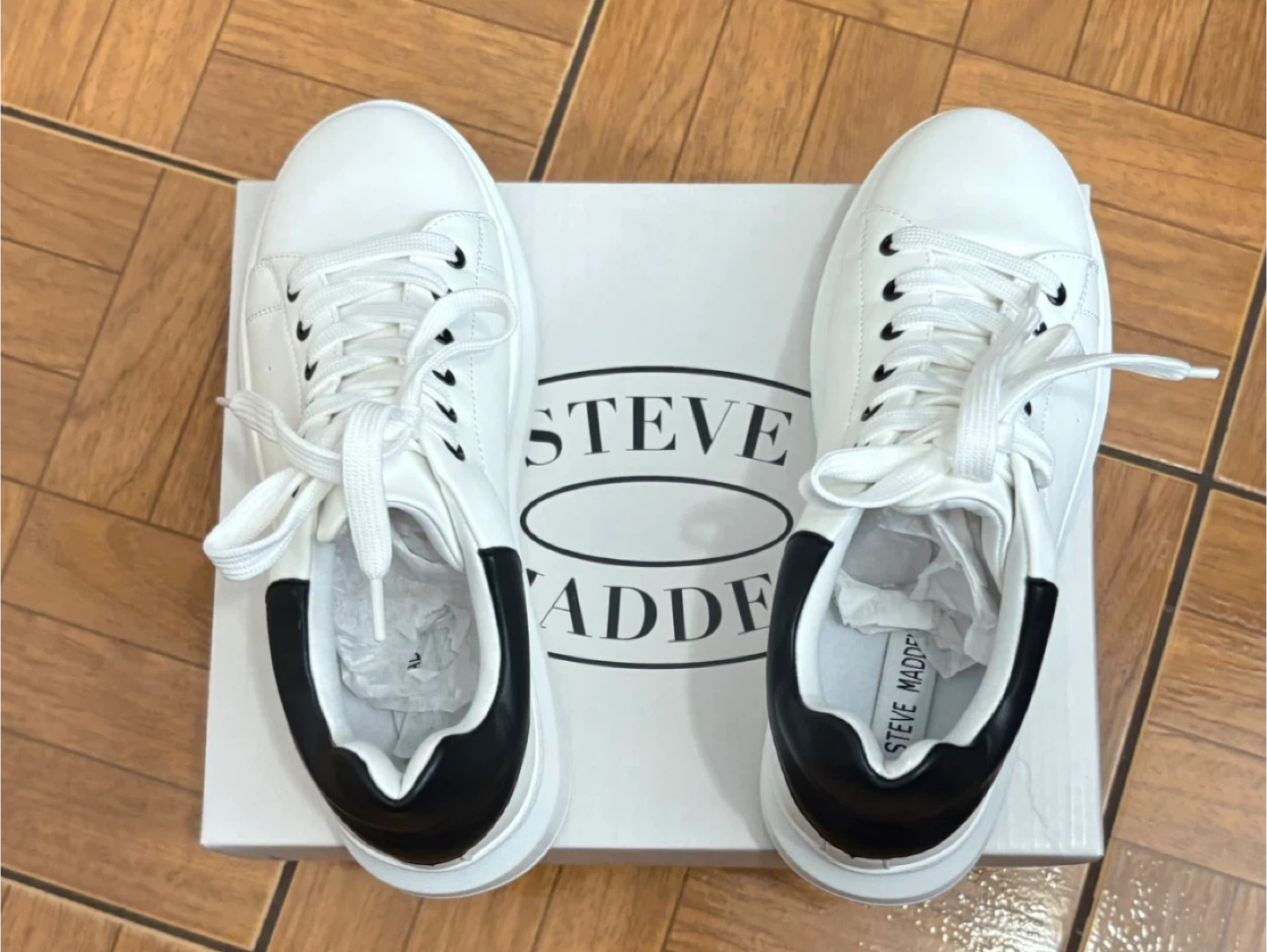 Women’s Steve Madden Zolla White Platform Sneakers