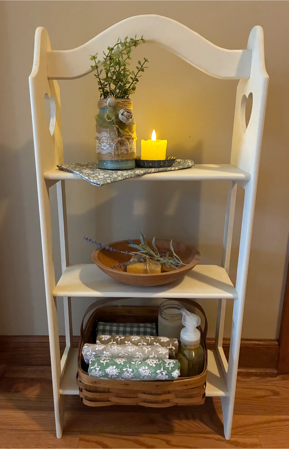 Small Solid Wood Freestanding Shelf *Please See Description*