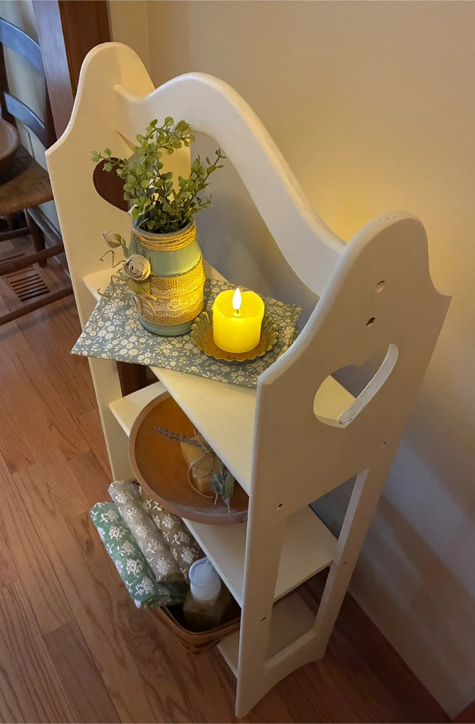 Small Solid Wood Freestanding Shelf *Please See Description* - photo 2