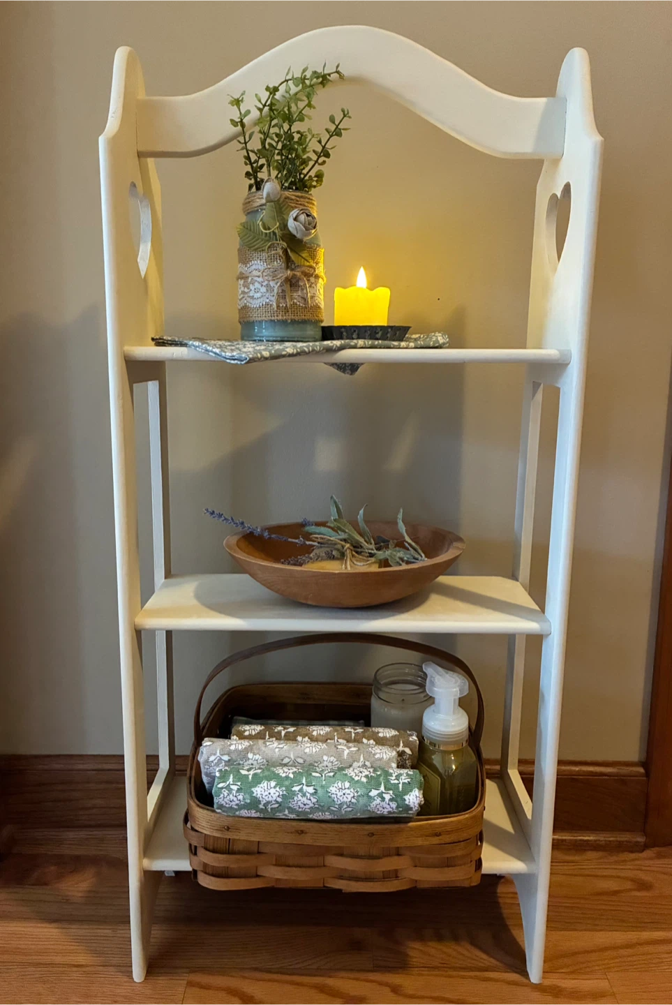 Small Solid Wood Freestanding Shelf *Please See Description* - photo 5