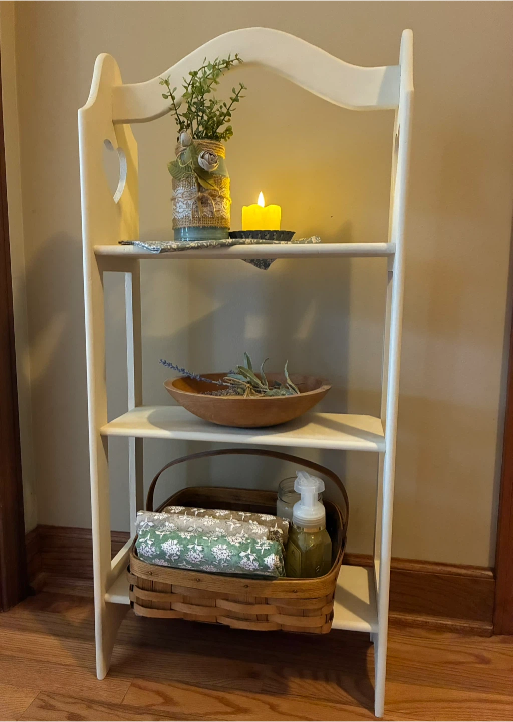 Small Solid Wood Freestanding Shelf *Please See Description* - photo 4