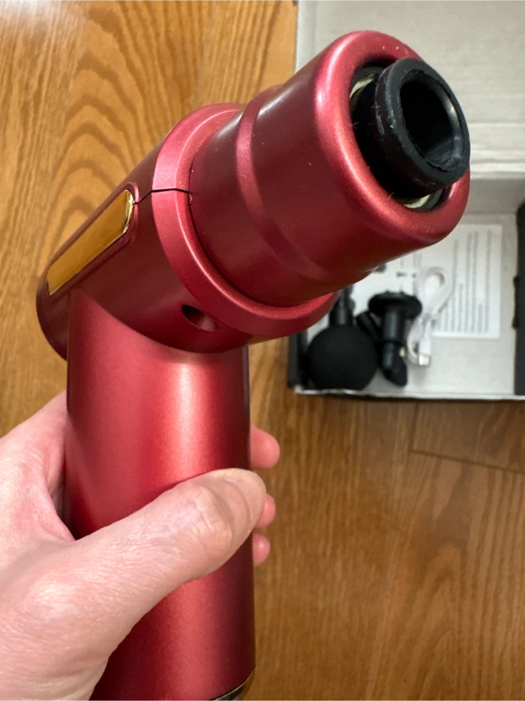 Red Massage Gun with Attachments - photo 5